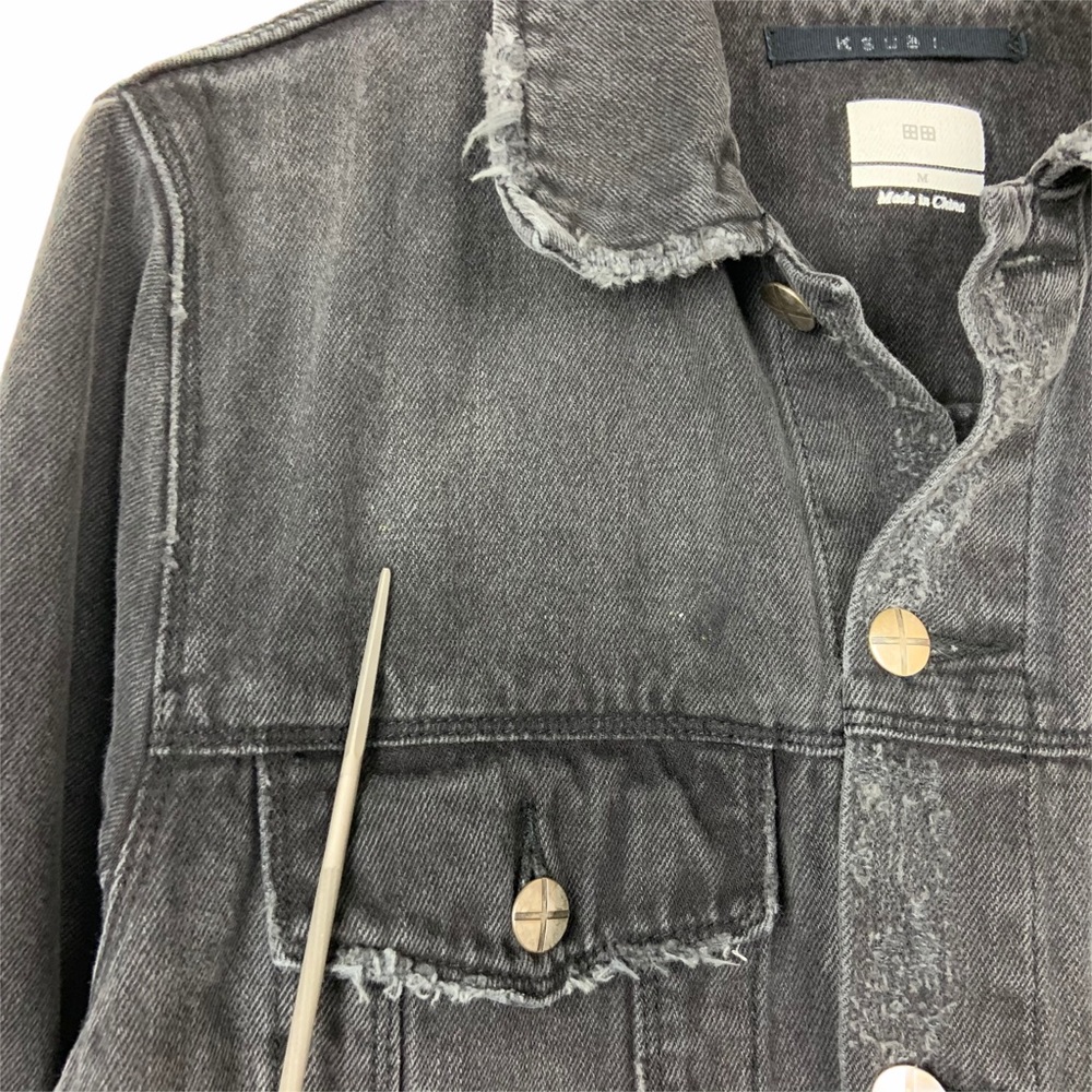 Ksubi Denim Classic Beaten Up Black Jacket Medium - Picture 11 of 14